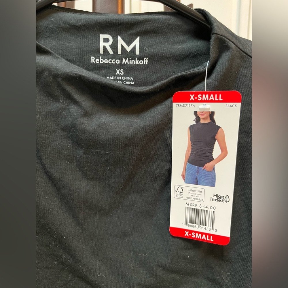 Rebecca Minkoff Classic Black Tank Top